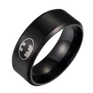 Unisex Batman Black Ring Sz 6